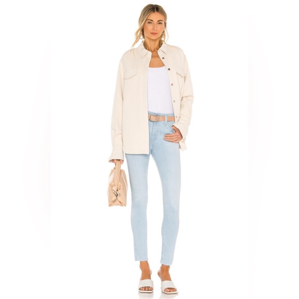 AG Jeans Farrah High Rise Denim Skinny Ankle Jeans Raw Hem Light Wash- NWT